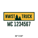 Company-Truck-pacific-northwest-DECAL-USDOT-design-pinetree