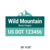 Company-Truck-pacific-northwest-DECAL-USDOT-design-mountains