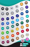 (Minnesota) LIC # 123456 Number Regulation Decal Sticker (2 Pack)