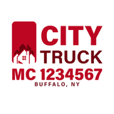 Company-Truck-city-building-DECAL-USDOT-design