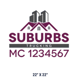 Company-Truck-city-building-DECAL-USDOT-design