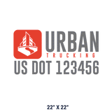 Company-Truck-city-building-DECAL-USDOT-design