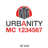 Company-Truck-city-building-DECAL-USDOT-design