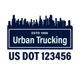 Company-Truck-city-building-DECAL-USDOT-design