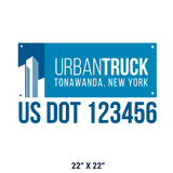 Company-Truck-city-building-DECAL-USDOT-design