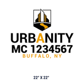 Company-Truck-city-building-DECAL-USDOT-design