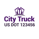 Company-Truck-city-building-DECAL-USDOT-design