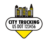 Company-Truck-city-building-DECAL-USDOT-design