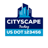 Company-Truck-city-building-DECAL-USDOT-design