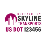 Company-Truck-city-building-DECAL-USDOT-design