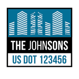 Company-Truck-city-building-DECAL-USDOT-design