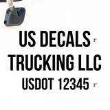 Company Name Door Decal with USDOT (2 Decals)