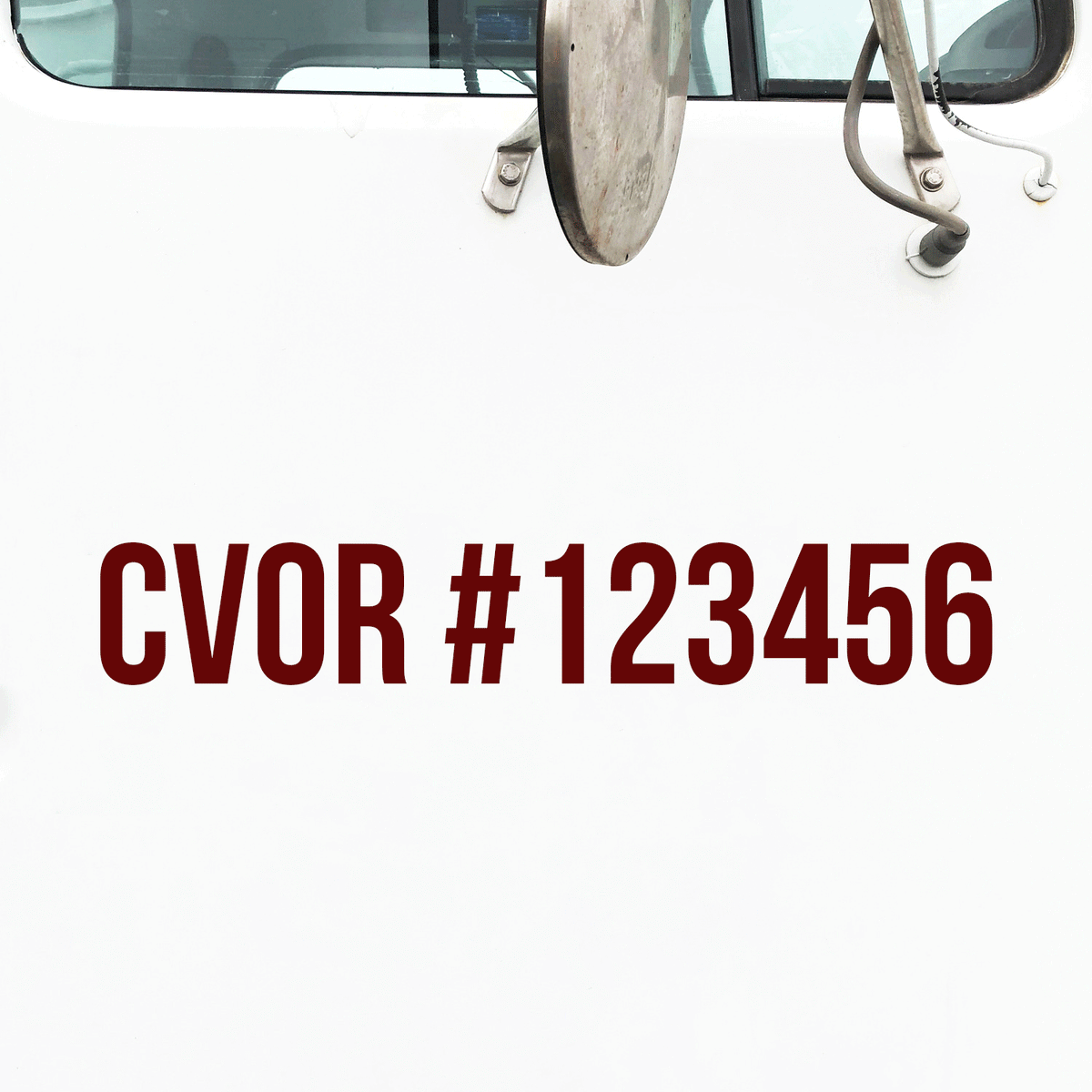 CVOR Number Truck Decal – Truck Door Decals