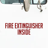 fire extinguisher inside decal sticker