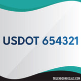 usdot number decal metallic colors
