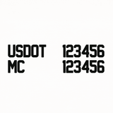 Spaced Two Line Truck Decal