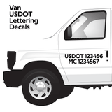 van usdot lettering decals