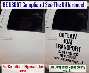 Be USDOT Compliant! USDOT Number Decal Lettering on Your Truck Guide With Examples!