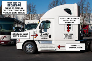 What To Display On Your Commercial Vehicle (Semi Truck) for US DOT Compliance