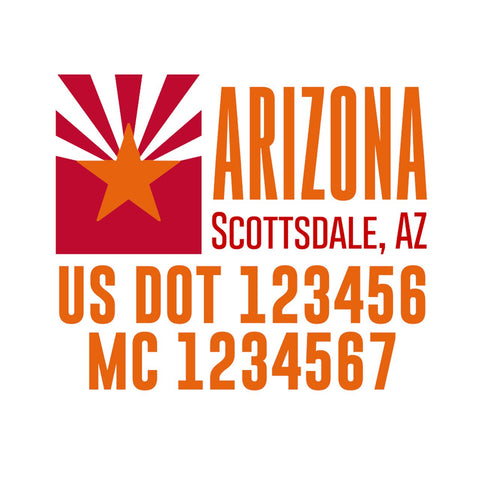 arizona 50 states collection template decals