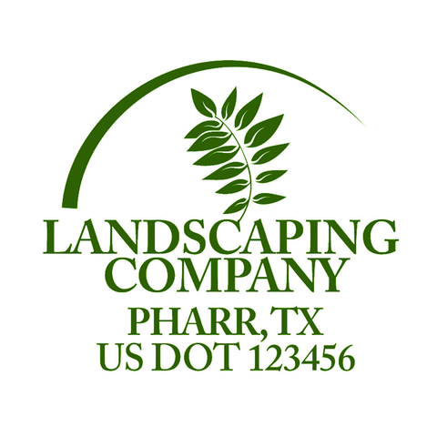 landscaping company usdot truck decal