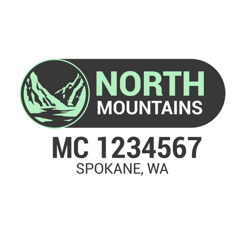 mc number decal for trucks