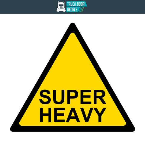 Super Heavy Shipping Container Decal Sticker Label