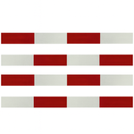 Long Magnetic DOT Reflective Strips | DOT Compliant Trucking Strips | Reusable | 2" x 30" or 2" x 36"