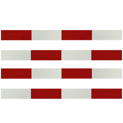 Long Magnetic DOT Reflective Strips | DOT Compliant Trucking Strips | Reusable | 2" x 30" or 2" x 36"