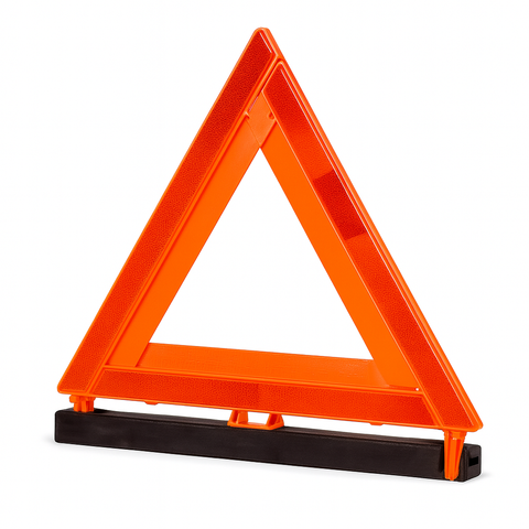 Red/Orange Reflective Triangle For Roadside Emergency (Large)