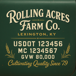 Farm Truck Door Decal Lettering Signs For Compliance & Aesthetic (Set of 2)