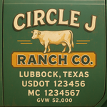 Farm Truck Door Decal Lettering Signs For Compliance & Aesthetic (Set of 2)