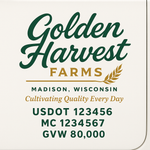Farm Truck Door Decal Lettering Signs For Compliance & Aesthetic (Set of 2)