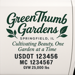Landscaping or Lawn Care Truck Door Decal Sticker Lettering Sign (Set of 2)