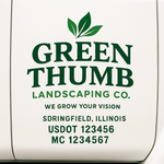 Landscaping or Lawn Care Truck Door Decal Sticker Lettering Sign (Set of 2)