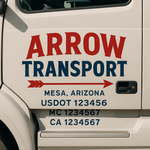 Custom Truck Door Decal Sticker Signs | US DOT Compliant Truck Door Lettering Templates | Make Your Own - Add Your Own Text (2-Pack)