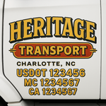 Custom Truck Door Decal Sticker Signs | US DOT Compliant Truck Door Lettering Templates | Make Your Own - Add Your Own Text (2-Pack)