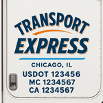 Custom Truck Door Decal Sticker Signs | US DOT Compliant Truck Door Lettering Templates | Make Your Own - Add Your Own Text (2-Pack)