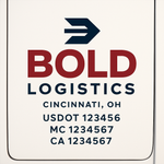 Custom Truck Door Decal Sticker Signs | US DOT Compliant Truck Door Lettering Templates | Make Your Own - Add Your Own Text (2-Pack)