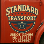 Custom Truck Door Decal Sticker Signs | US DOT Compliant Truck Door Lettering Templates | Make Your Own - Add Your Own Text (2-Pack)