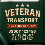 Custom Truck Door Decal Sticker Signs | US DOT Compliant Truck Door Lettering Templates | Make Your Own - Add Your Own Text (2-Pack)