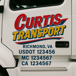 Custom Truck Door Decal Sticker Signs | US DOT Compliant Truck Door Lettering Templates | Make Your Own - Add Your Own Text (2-Pack)