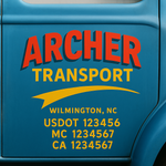 Custom Truck Door Decal Sticker Signs | US DOT Compliant Truck Door Lettering Templates | Make Your Own - Add Your Own Text (2-Pack)