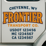 Custom Truck Door Decal Sticker Signs | US DOT Compliant Truck Door Lettering Templates | Make Your Own - Add Your Own Text (2-Pack)