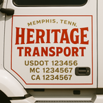 Custom Truck Door Decal Sticker Signs | US DOT Compliant Truck Door Lettering Templates | Make Your Own - Add Your Own Text (2-Pack)
