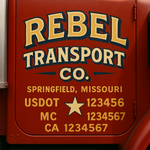 Custom Truck Door Decal Sticker Signs | US DOT Compliant Truck Door Lettering Templates | Make Your Own - Add Your Own Text (2-Pack)