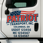 Custom Truck Door Decal Sticker Signs | US DOT Compliant Truck Door Lettering Templates | Make Your Own - Add Your Own Text (2-Pack)