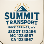 Custom Truck Door Decal Sticker Signs | US DOT Compliant Truck Door Lettering Templates | Make Your Own - Add Your Own Text (2-Pack)