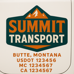 Custom Truck Door Decal Sticker Signs | US DOT Compliant Truck Door Lettering Templates | Make Your Own - Add Your Own Text (2-Pack)