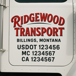 Custom Truck Door Decal Sticker Signs | US DOT Compliant Truck Door Lettering Templates | Make Your Own - Add Your Own Text (2-Pack)